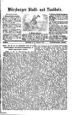 Würzburger Stadt- und Landbote Dienstag 22. September 1874