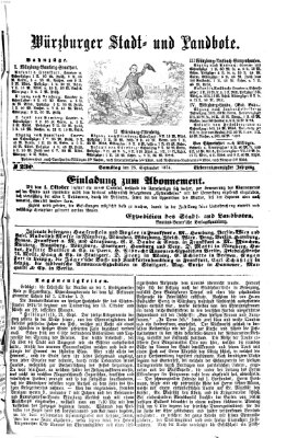 Würzburger Stadt- und Landbote Samstag 26. September 1874