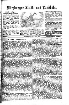 Würzburger Stadt- und Landbote Samstag 3. Oktober 1874