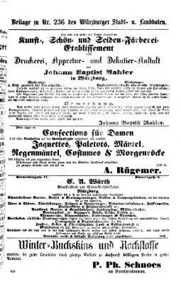 Würzburger Stadt- und Landbote Samstag 3. Oktober 1874