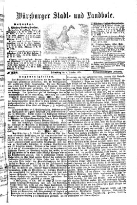 Würzburger Stadt- und Landbote Dienstag 6. Oktober 1874