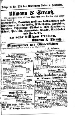 Würzburger Stadt- und Landbote Dienstag 6. Oktober 1874