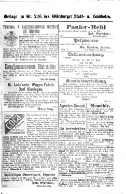 Würzburger Stadt- und Landbote Donnerstag 15. Oktober 1874