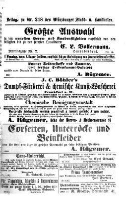 Würzburger Stadt- und Landbote Samstag 17. Oktober 1874