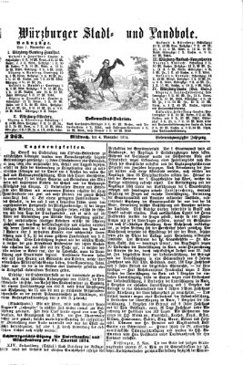 Würzburger Stadt- und Landbote Mittwoch 4. November 1874