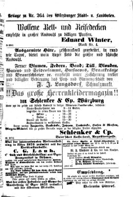 Würzburger Stadt- und Landbote Donnerstag 5. November 1874