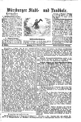 Würzburger Stadt- und Landbote Freitag 6. November 1874