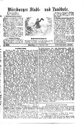 Würzburger Stadt- und Landbote Samstag 7. November 1874