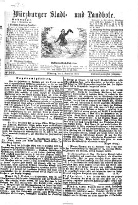 Würzburger Stadt- und Landbote Montag 9. November 1874