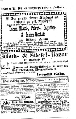 Würzburger Stadt- und Landbote Montag 9. November 1874