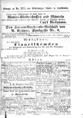 Würzburger Stadt- und Landbote Mittwoch 18. November 1874