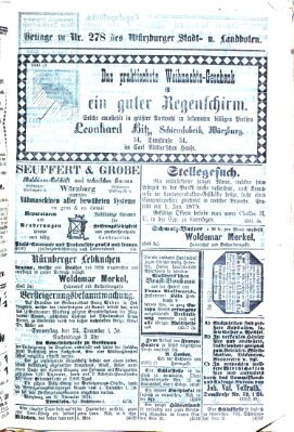 Würzburger Stadt- und Landbote Samstag 21. November 1874