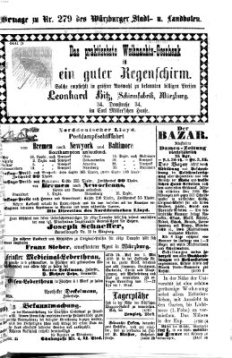 Würzburger Stadt- und Landbote Montag 23. November 1874