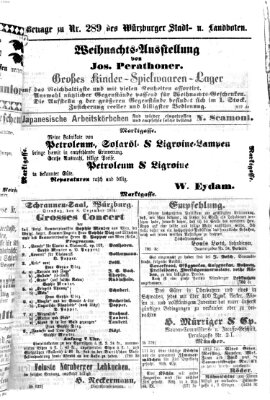 Würzburger Stadt- und Landbote Freitag 4. Dezember 1874