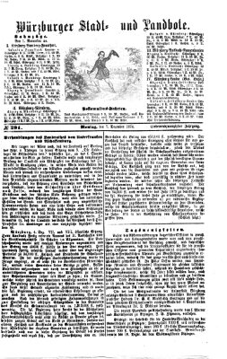 Würzburger Stadt- und Landbote Montag 7. Dezember 1874