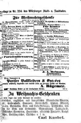 Würzburger Stadt- und Landbote Donnerstag 10. Dezember 1874