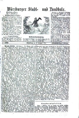 Würzburger Stadt- und Landbote Samstag 12. Dezember 1874