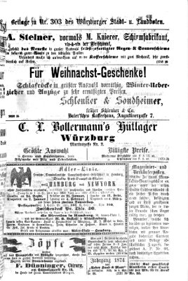 Würzburger Stadt- und Landbote Montag 21. Dezember 1874