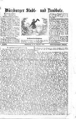 Würzburger Stadt- und Landbote Mittwoch 30. Dezember 1874