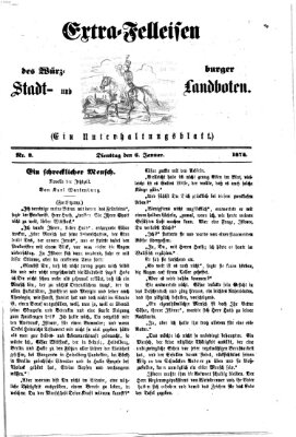 Extra-Felleisen (Würzburger Stadt- und Landbote) Dienstag 6. Januar 1874