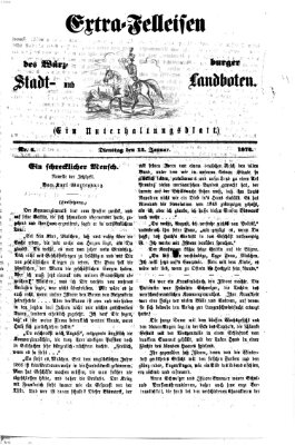 Extra-Felleisen (Würzburger Stadt- und Landbote) Dienstag 13. Januar 1874