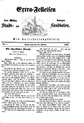 Extra-Felleisen (Würzburger Stadt- und Landbote) Donnerstag 15. Januar 1874