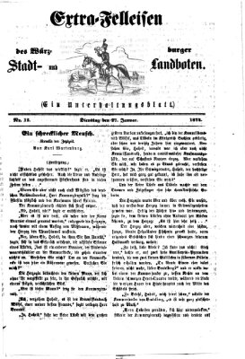 Extra-Felleisen (Würzburger Stadt- und Landbote) Dienstag 27. Januar 1874