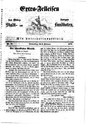 Extra-Felleisen (Würzburger Stadt- und Landbote) Donnerstag 5. Februar 1874
