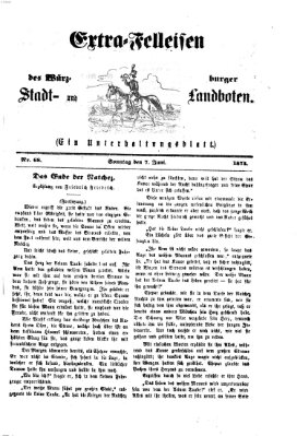 Extra-Felleisen (Würzburger Stadt- und Landbote) Sonntag 7. Juni 1874