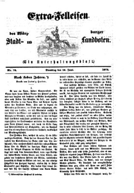 Extra-Felleisen (Würzburger Stadt- und Landbote) Dienstag 16. Juni 1874