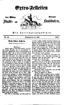 Extra-Felleisen (Würzburger Stadt- und Landbote) Samstag 11. Juli 1874