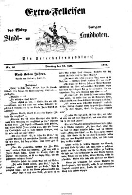 Extra-Felleisen (Würzburger Stadt- und Landbote) Montag 13. Juli 1874