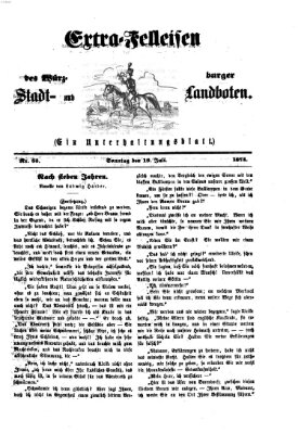 Extra-Felleisen (Würzburger Stadt- und Landbote) Sonntag 19. Juli 1874