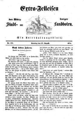 Extra-Felleisen (Würzburger Stadt- und Landbote) Sonntag 23. August 1874