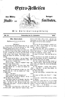 Extra-Felleisen (Würzburger Stadt- und Landbote) Donnerstag 24. September 1874