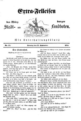 Extra-Felleisen (Würzburger Stadt- und Landbote) Sonntag 27. September 1874