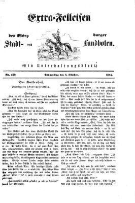 Extra-Felleisen (Würzburger Stadt- und Landbote) Donnerstag 8. Oktober 1874