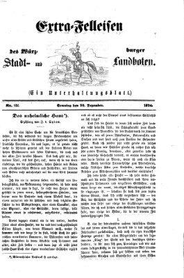 Extra-Felleisen (Würzburger Stadt- und Landbote) Sonntag 20. Dezember 1874