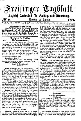 Freisinger Tagblatt (Freisinger Wochenblatt) Sonntag 11. Januar 1874