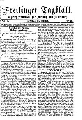 Freisinger Tagblatt (Freisinger Wochenblatt) Dienstag 13. Januar 1874