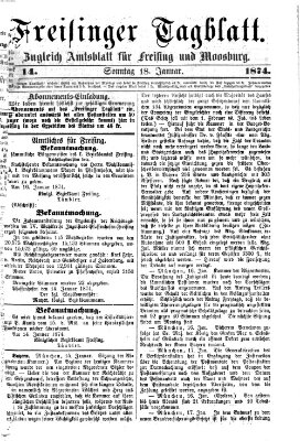 Freisinger Tagblatt (Freisinger Wochenblatt) Sonntag 18. Januar 1874