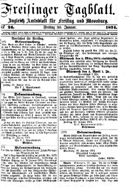 Freisinger Tagblatt (Freisinger Wochenblatt) Freitag 30. Januar 1874