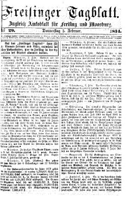 Freisinger Tagblatt (Freisinger Wochenblatt) Donnerstag 5. Februar 1874