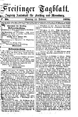 Freisinger Tagblatt (Freisinger Wochenblatt) Sonntag 15. Februar 1874