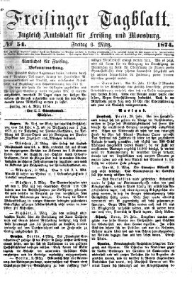 Freisinger Tagblatt (Freisinger Wochenblatt) Freitag 6. März 1874