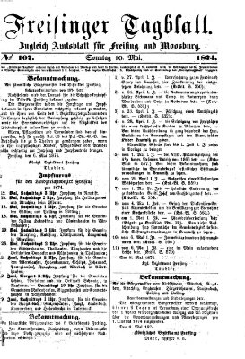 Freisinger Tagblatt (Freisinger Wochenblatt) Sonntag 10. Mai 1874