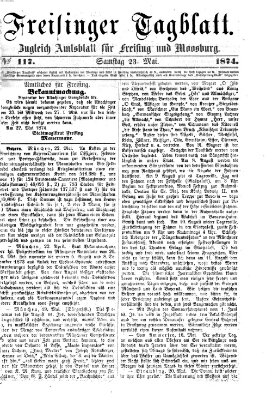 Freisinger Tagblatt (Freisinger Wochenblatt) Samstag 23. Mai 1874