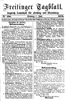 Freisinger Tagblatt (Freisinger Wochenblatt) Sonntag 7. Juni 1874