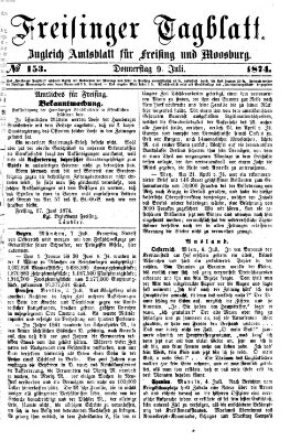 Freisinger Tagblatt (Freisinger Wochenblatt) Donnerstag 9. Juli 1874