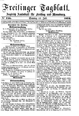 Freisinger Tagblatt (Freisinger Wochenblatt) Sonntag 12. Juli 1874